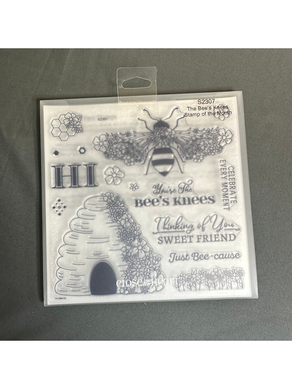 Close To My Heart S2307 The Bee's Knees Acrylic Stamp Set